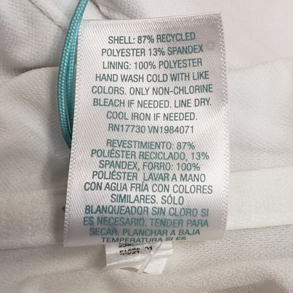 Kona Sol Paisley Print One Piece Swimsuit Size Large 12-14 - Picture 6 of 12